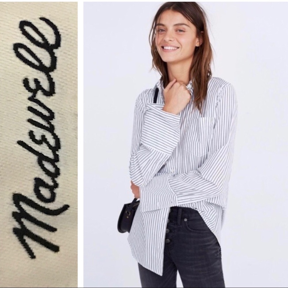 MADEWELL BRISTOL OVER SIZE SHIRT BUTTON DOWN TOP